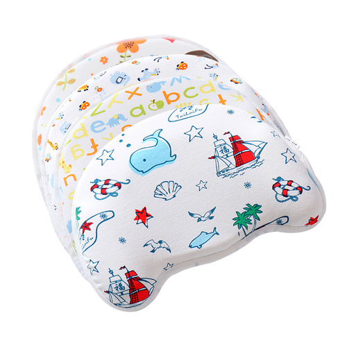 纯棉卡通婴儿枕头新生儿慢回弹记忆棉枕头6-18个月宝宝护型枕头