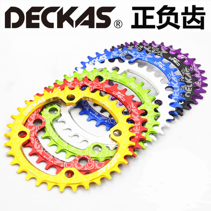 Spot DECKAS disco de dientes positivo y negativo 104BCD accesorios de bicicleta de montaña de una sola velocidad disco ovalado transfronterizo