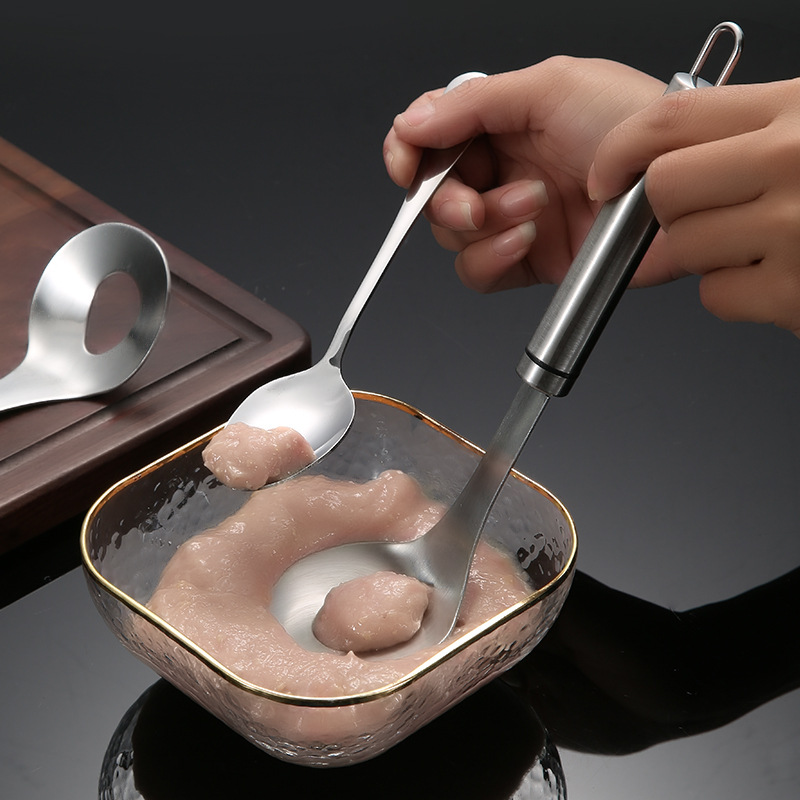 304 Stainless Steel Meatball Artifact Squeeze Meatball Making Meatball Kitchen Gadget Household Meatball Spoon Wholesale
