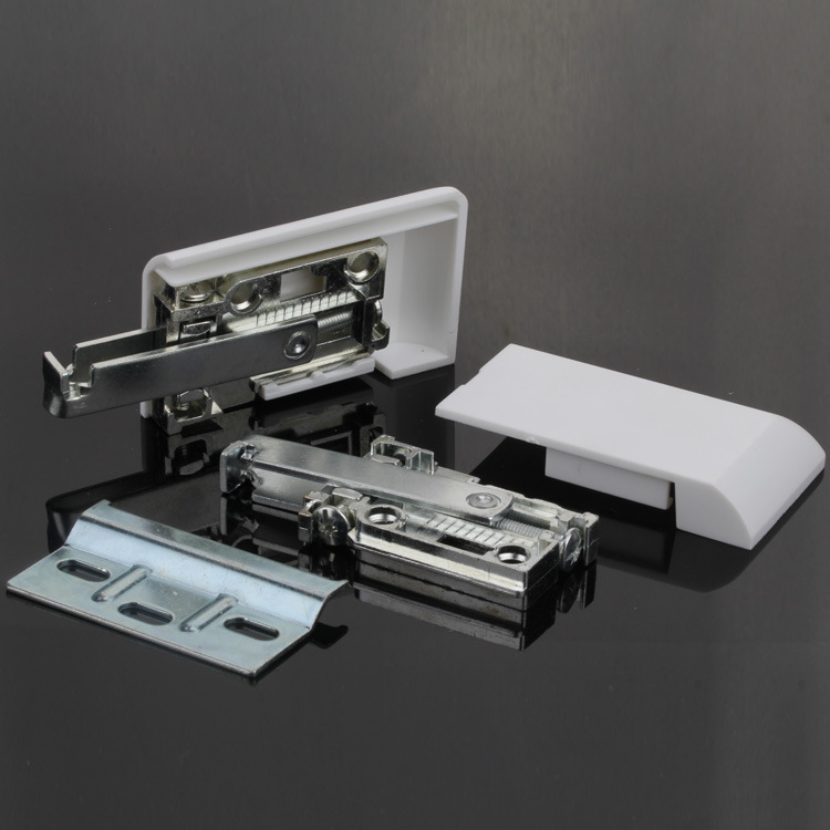 Instalación de montaje abierto gabinete oculto código colgante gabinete de pared de plástico pesado código colgante gabinete colgante de hardware ajustable blanco