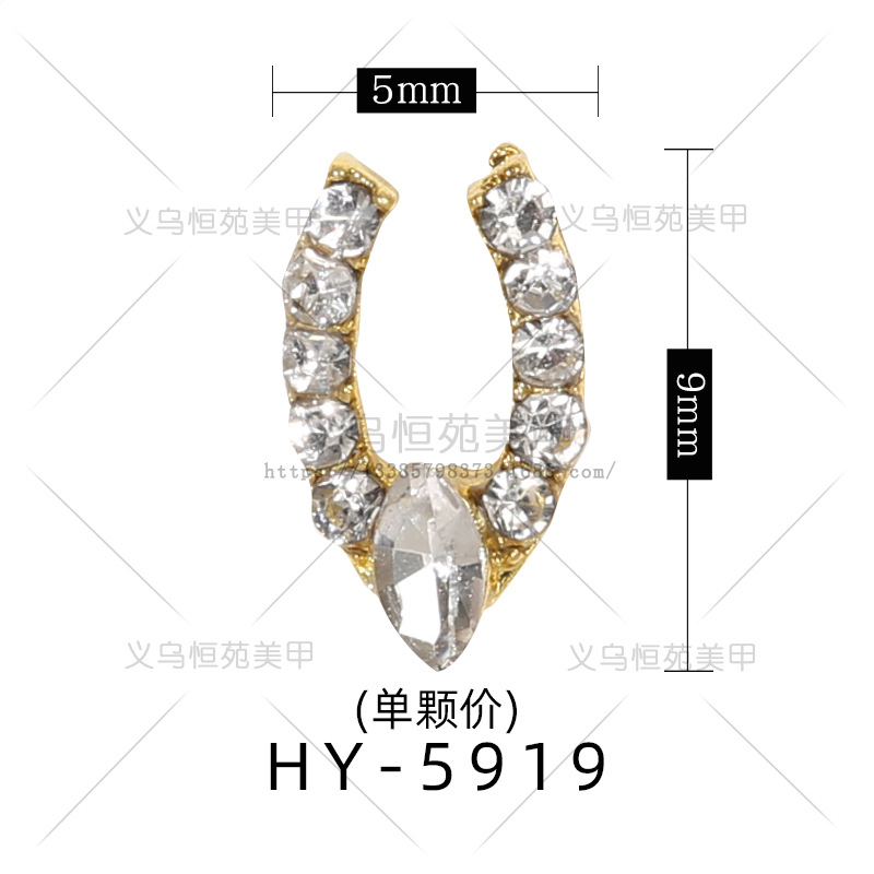 Transfronteriza nueva aleación de uñas de metal accesorios de la joyería ZIRCON varita de diamante transparente herramienta de uñas accesorios de diamante al por mayor