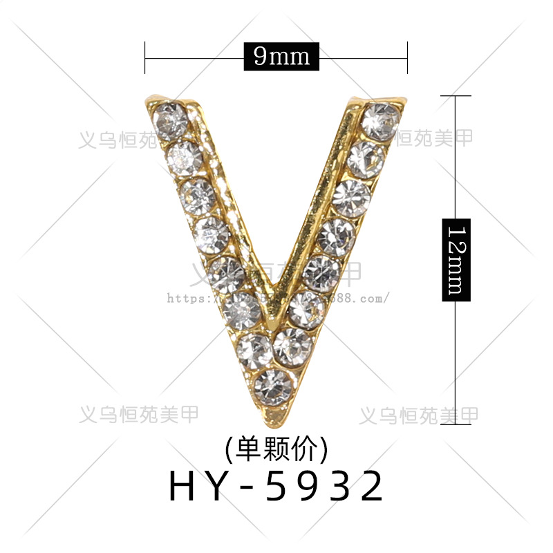 Transfronteriza nueva aleación de uñas de metal accesorios de la joyería ZIRCON varita de diamante transparente herramienta de uñas accesorios de diamante al por mayor