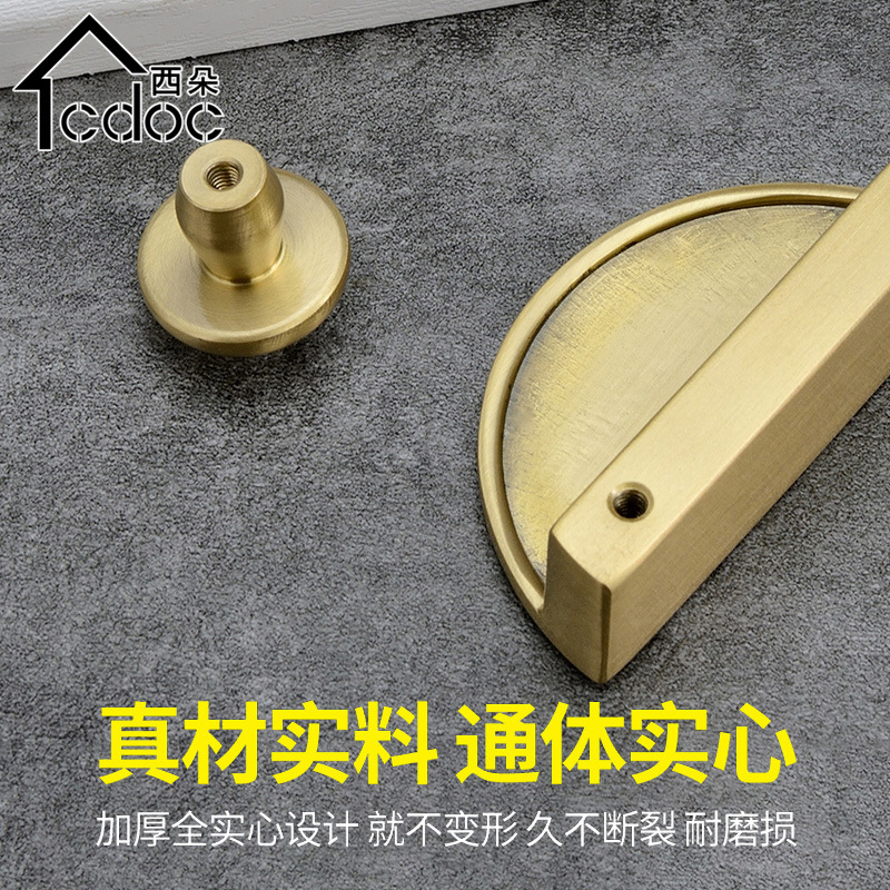 Bronze pull hand shoe cabinet drawer cabinet hardware pure copper…