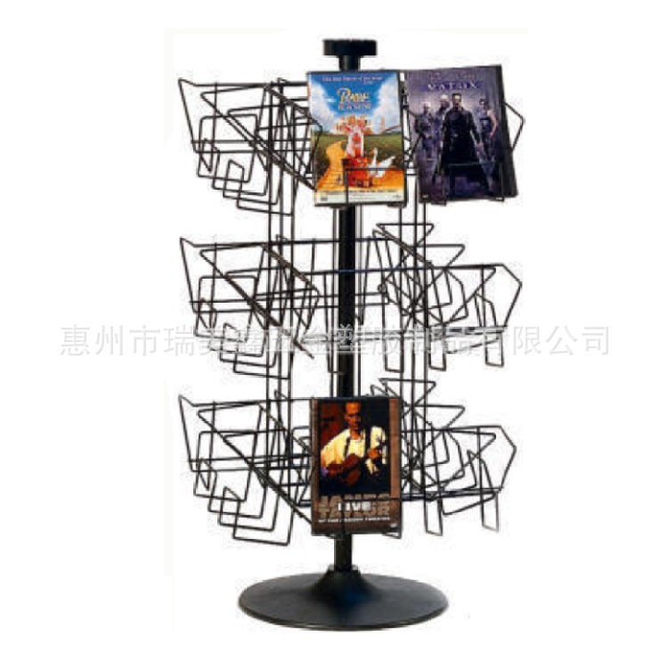 加工生产多功能五金展示架黑胶唱片CD展示架卡片面膜促销架定制