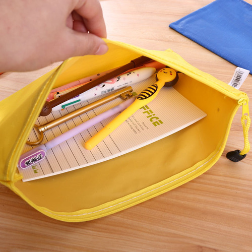 Creative Stationery Oxford Cloth Document Bag A4 Portable Color Zipper Bag Student Office Waterproof Information Bag Wholesale