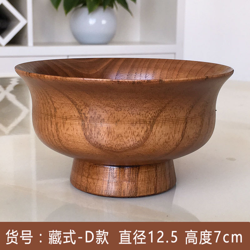 Directo de fábrica creativa de leche mongol tazón de primera clase de madera Xizango tazón redondo de mantequilla tazón de madera Xizango