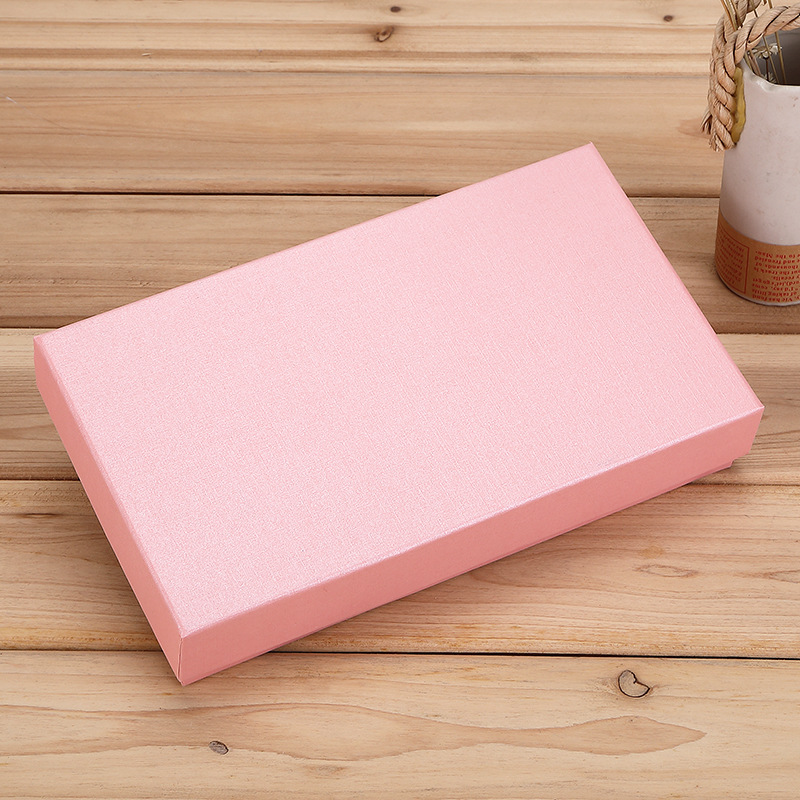 Caja de regalo negra para billetera larga cinturón logotipo personalizado embalaje elegante