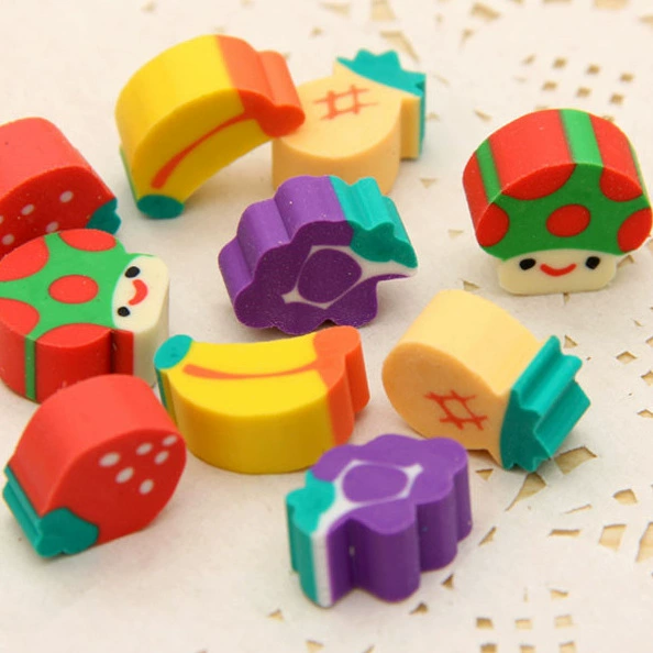 Мультфильм милая форма ластик мини фрукты ластик Оптовые творческие канцелярские принадлежности ластик Завод прямых продаж