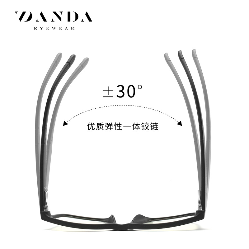 2020 nuevas gafas de luz anti-azul TR artísticas gafas cuadradas lisas 2356 gafas de primavera para hombres y mujeres suministro directo de fábrica