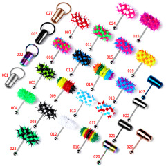 Zeson Amazon cross-border European and American vibrating tongue nail piercing jewelry vibrating silicone tongue ring human body piercing jewelry