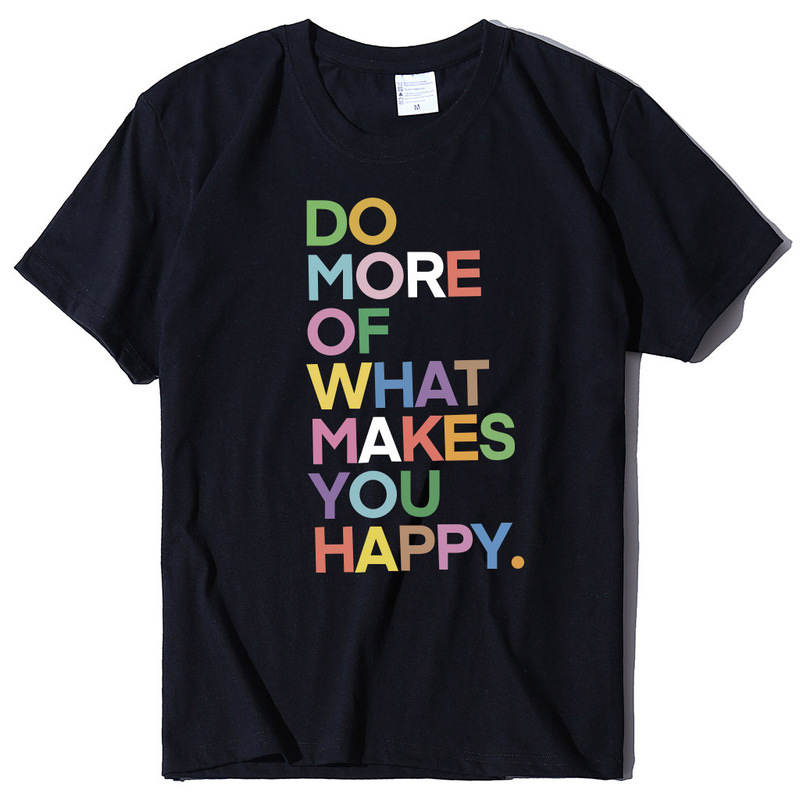 Independent station plus size DO MORE color English printed T-shirt casual women's T-shirt fashion loose women's top