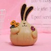 Resin craftsmanship Creative grocery Store Swing Garlic Rabbit Crafts Gift Cute Fat Rabbit KXY7PL9OKC
