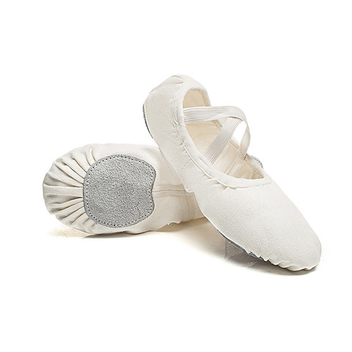 Stretch fabric dance shoes for women, soft soles, children's exercises, adult preschool teachers' body art exams, camel color ballet cat claw shoes