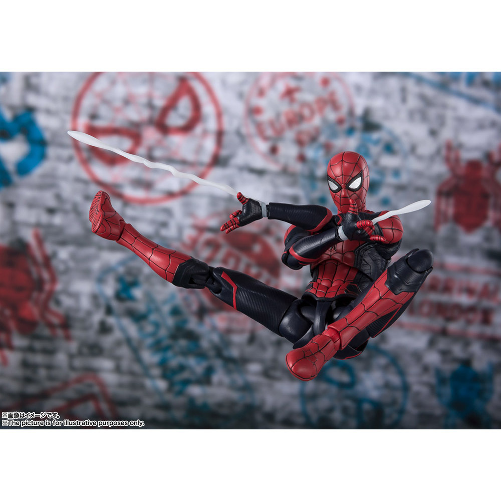 SHF Avengers Alliance Hero's Expedition Spider-Man Bug Versión de traje mejorado Figura de acción en caja