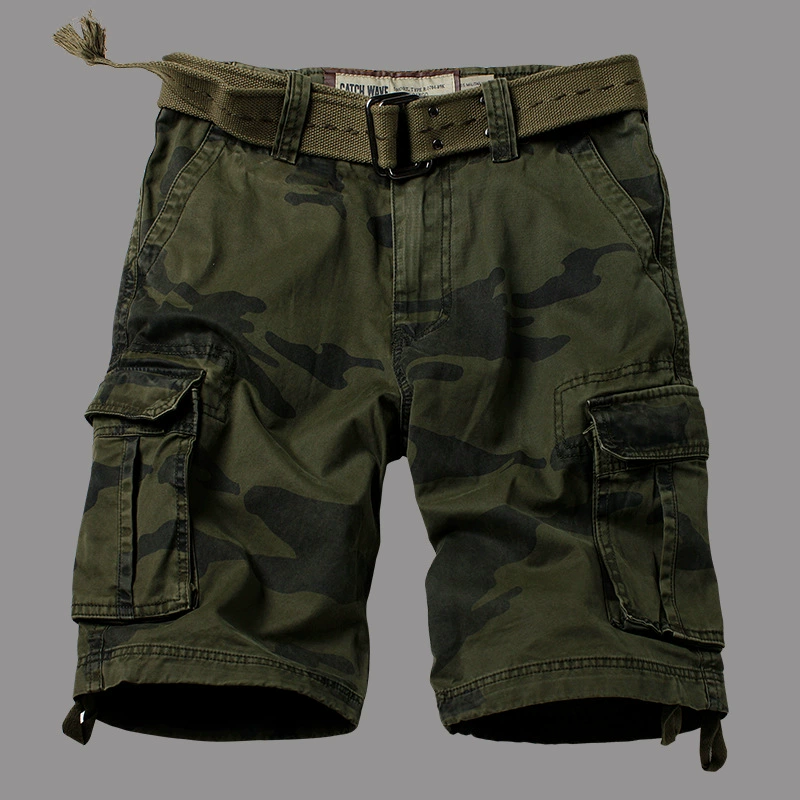 Хлопковые камуфляжные шорты AKARMY
