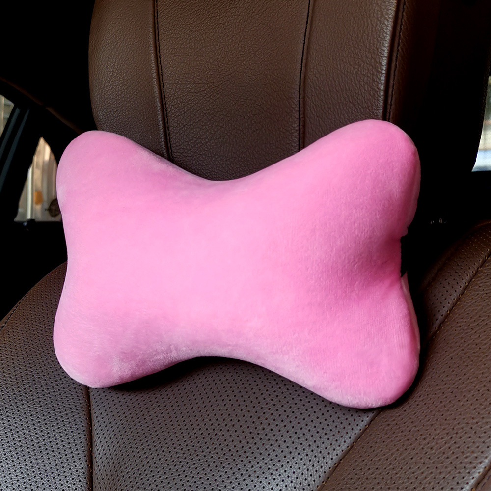 Coche creativo suministros coche reposacabezas soporte lumbar cuello almohada invierno felpa Linda personalidad femenina de dibujos animados coche interior