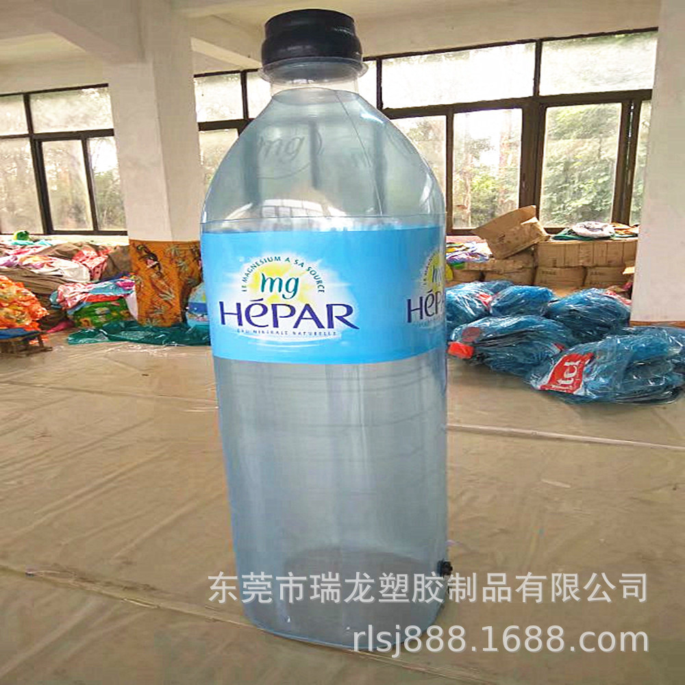 源头工厂做充气广告瓶子 PVC充气瓶子模型 易拉罐模型