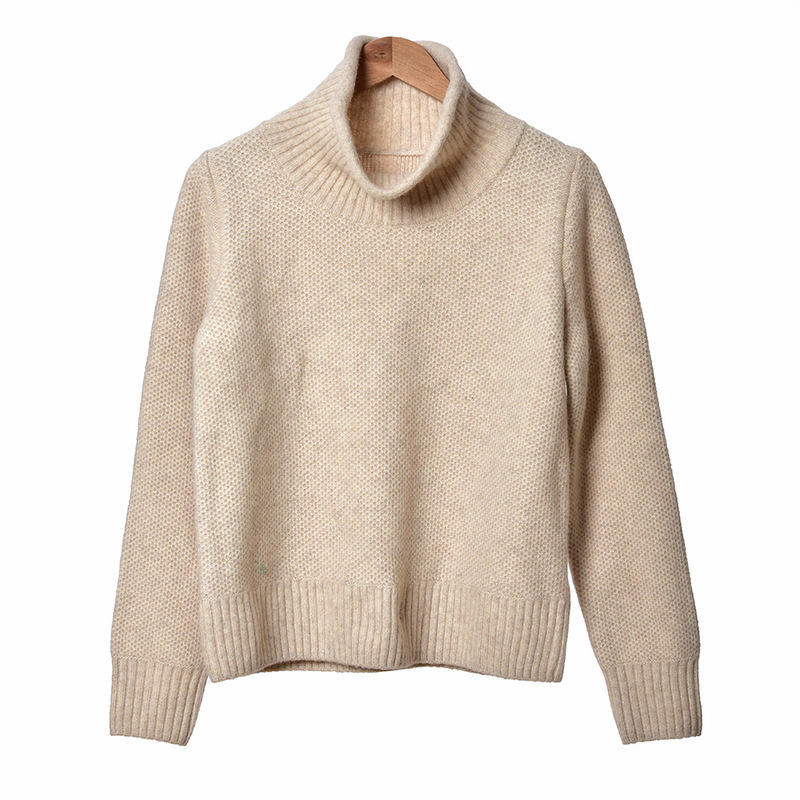 Cos 2020 Spring and Summer New Elegant Elegant Texture Mixed Woven Pullover All-match Sweater Beige 91133 Clear Goods