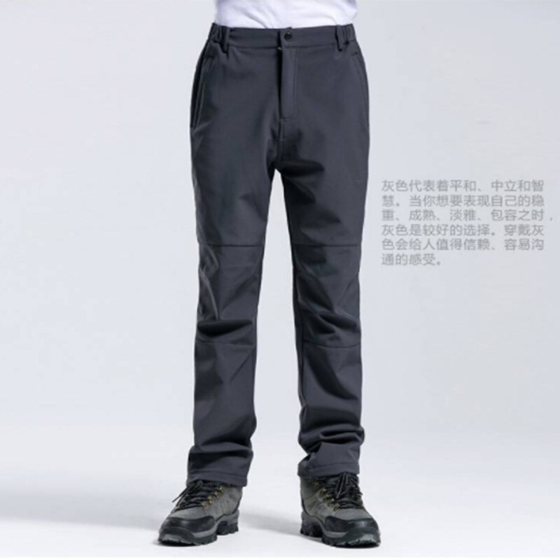 Outdoor Rush Pants Women's Wind-resistant Water-resistant Soft Shell Fleece Pants Warm Cotton Cold-resistant Travel Camping Climbing Pants