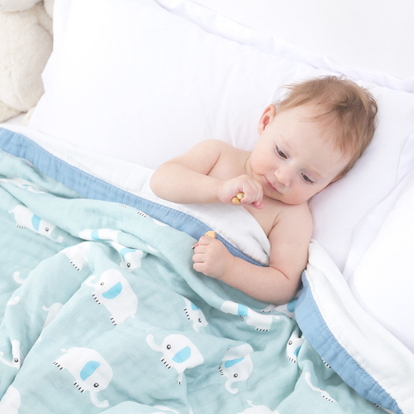 Children's cotton gauze bath towel