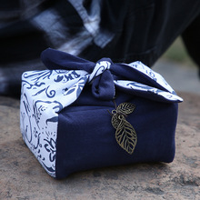 厂家棉麻收纳袋一壶二杯功夫茶具布袋便携旅行茶壶袋杯袋可制订