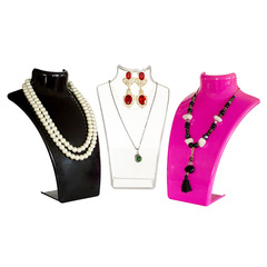 Jewelry Display Props Acrylic Display Stand Plastic Figure Necklace Pendant Display Rack Wholesale