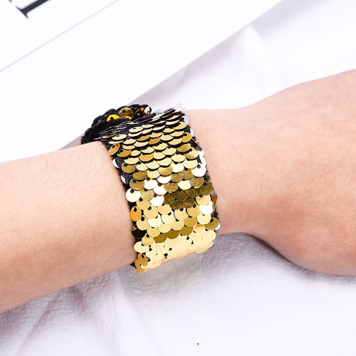 Cross-border e-commerce Amazon mermaid-themed children's toy, sequin pop ring—perfect as a daily giveaway or Christmas gift!