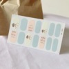 Cartoon matte nail stickers, waterproof detachable fake nails for nails, hand painting, gradient, Japanese and Korean