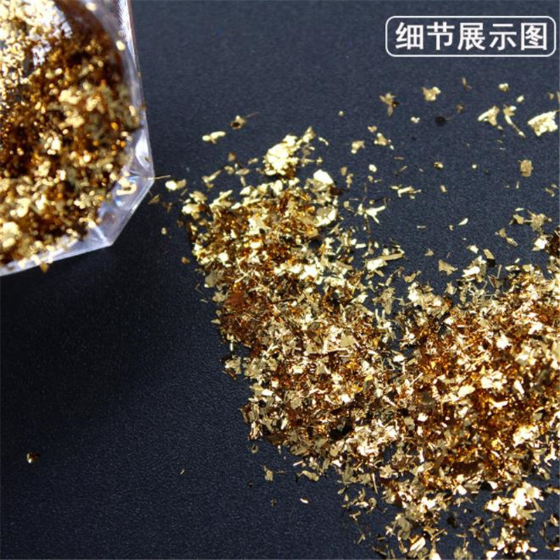 Comercio exterior caliente oro y plata brillo uñas lentejuelas espejo óptico espejo mágico polvo fuegos artificiales lentejuelas brillo al por mayor