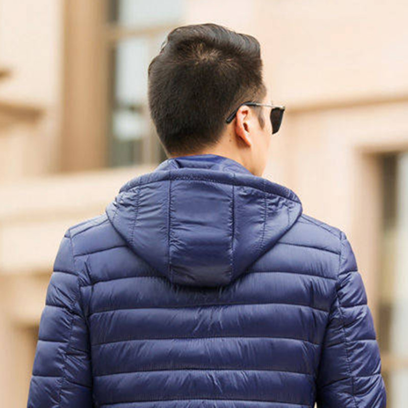 Chaqueta acolchada de algodón ligero de los hombres chaqueta acolchada de invierno de algodón más el tamaño de los hombres gordos ropa de los hombres Chaqueta de algodón corto acolchado abrigo Suelto