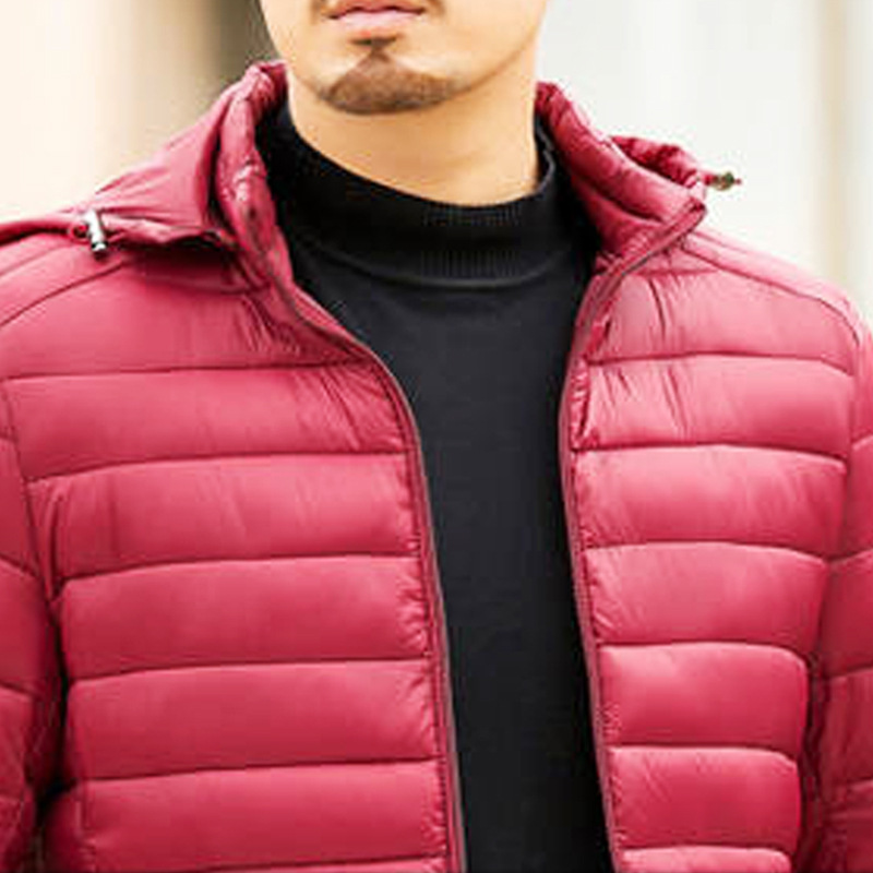 Chaqueta acolchada de algodón ligero de los hombres chaqueta acolchada de invierno de algodón más el tamaño de los hombres gordos ropa de los hombres Chaqueta de algodón corto acolchado abrigo Suelto