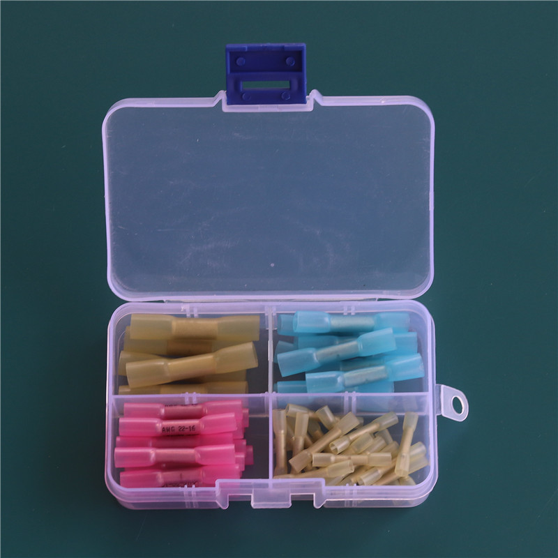 跨境电商热销50pcs盒装热缩防水中间管 BHT热缩中间端子厂家批发