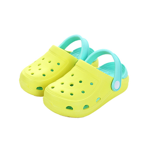 Beach Slippers Summer 1-3 Years Old Boys Indoor Children Solid Color Croc Shoes Infant Toddlers Lightweight Girls Sandals Slippers
