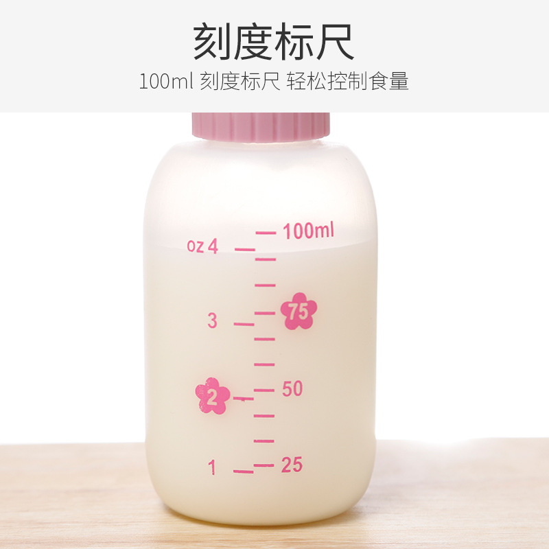 Mascota traje de biberón perro biberón gato biberón gatito pezón silicona biberón 100mL suministros para mascotas al por mayor