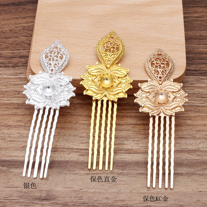 Аксессуары «сделай сам», дворцовая заколка для волос, материал, расческа для волос из сплава (09853)