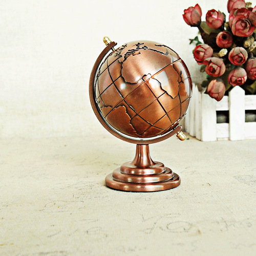 New Yaosha brand alloy earth model, office craft ornaments, decorative gift alloy balls