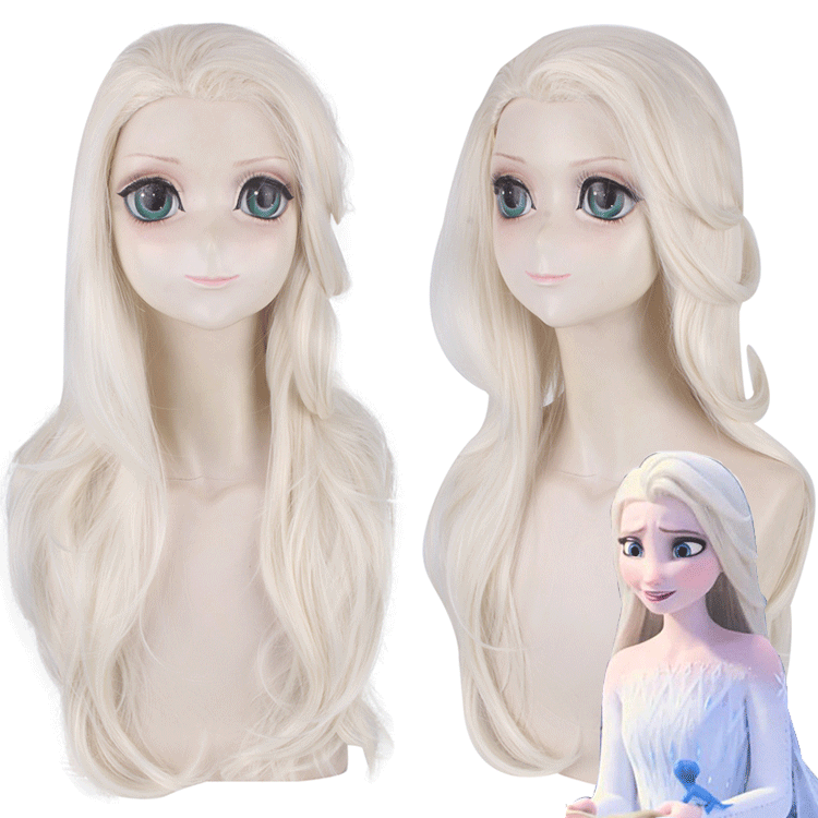 Lord Santa Frozen2 Frozen 2 Aisha Wig Elsa cos Shawl Shape Long Hair Lord Santa Frozen2 Frozen 2 Aisha Wig Elsa cos Shawl Shape Long Hair