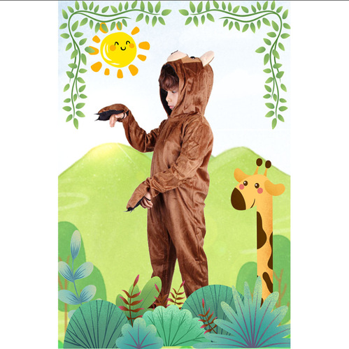 Boys and girls animal bear brown bear performance role-playing style holiday party performance stage costumes
