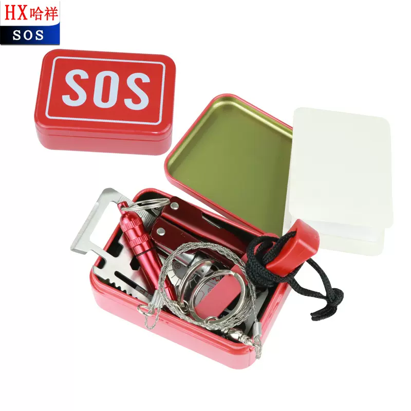 热销户外旅行地震车载急救包便携应急求生工具应急装备套装