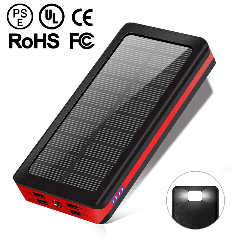 Amazon 30000 mA bebé recargable solar con luz de emergencia al aire libre fuente alimentación del teléfono móvil Ventas Directas la fábrica