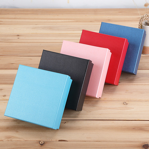 Manufacturer wholesale heaven and earth cover belt box leather paper waist belt packaging box jewelry products wallet square gift box 