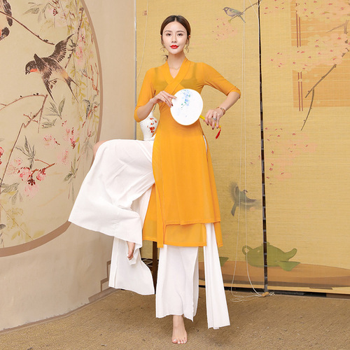 Baoguang Honghua Classical Belly Dance Costume Classical Oriental Dance Large Size Chinese Style Ancient Costume Hanfu Practice Suit