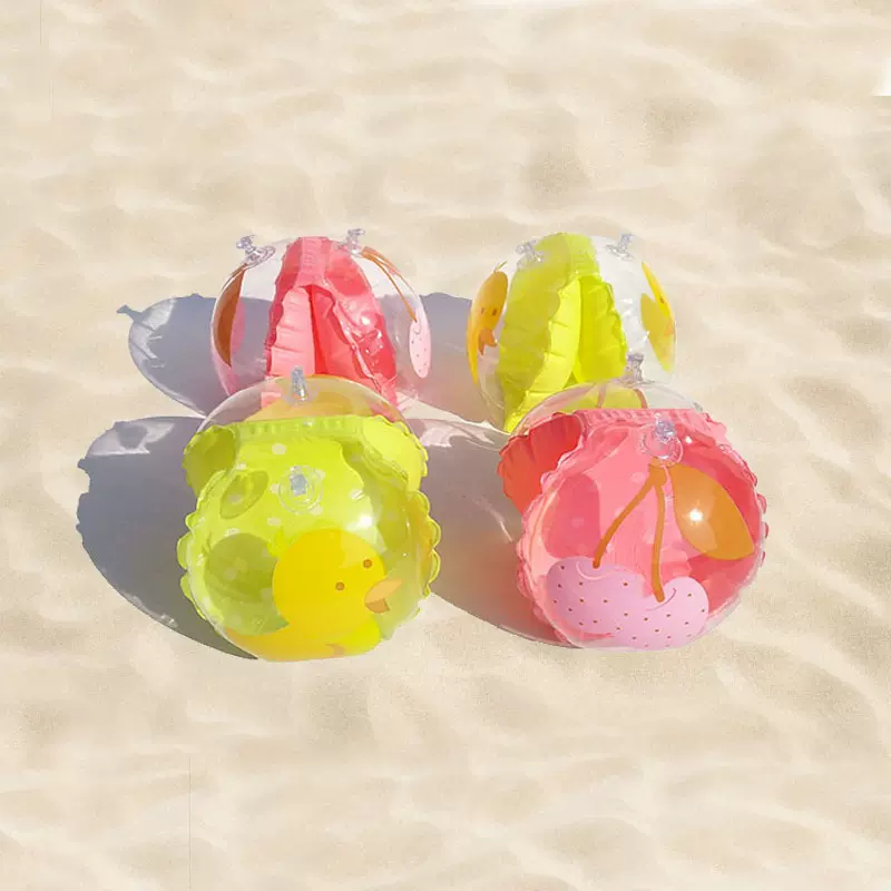 儿童卡通手臂圈鸭子樱桃水袖双气囊游泳圈初学辅助用品游泳圈批发