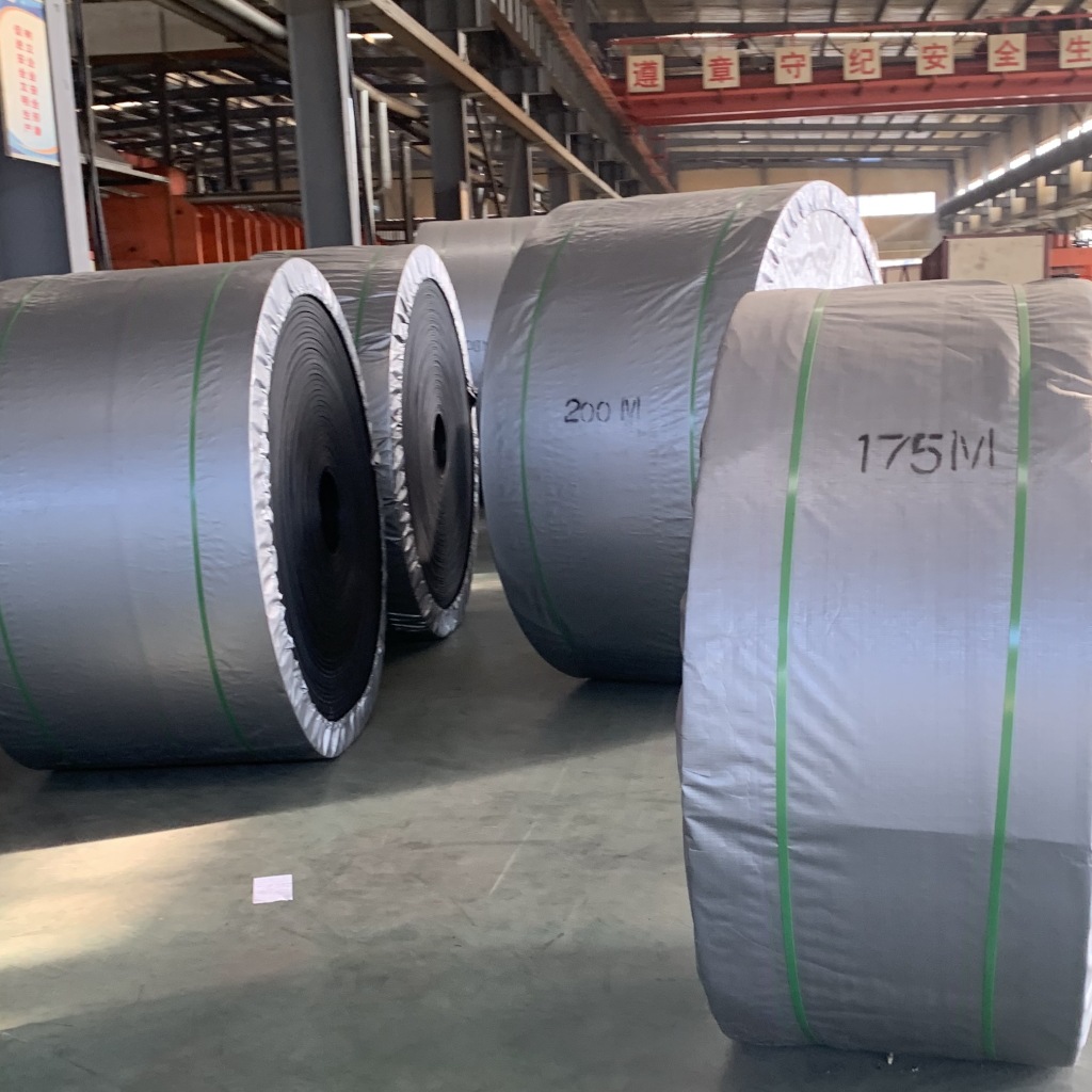 青岛橡一EP125聚酯橡胶输送带 花纹带提升带山东生产厂家