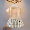 Children's set, summer clothing, children's clothing, Korean style, with short sleeve