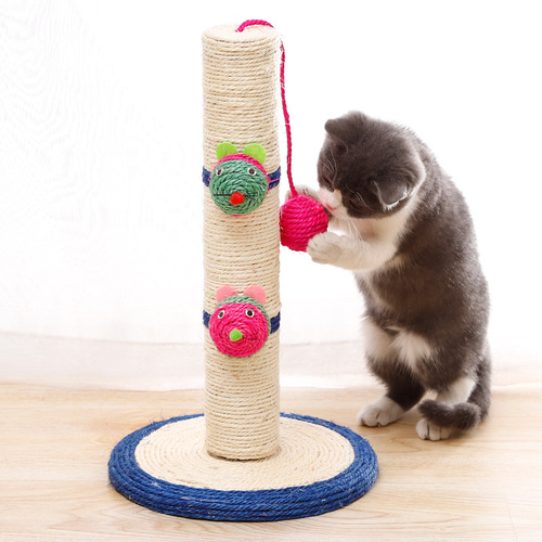 Manufacturer wholesale Pipitao cat toys crazy cat climbing column sisal clown multi-head column cat climbing frame