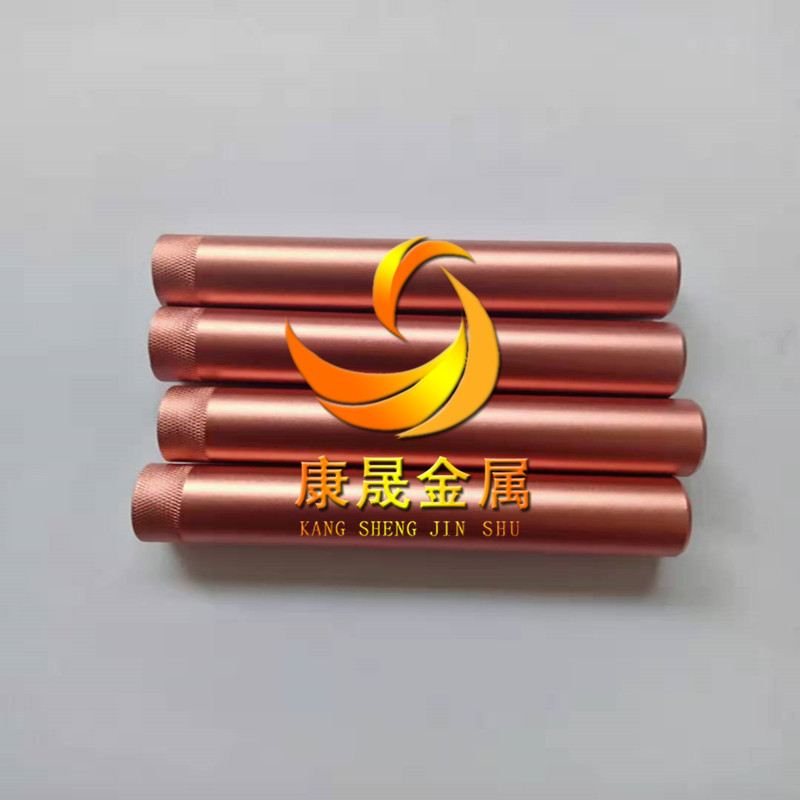 喷砂阳极氧化6063铝管  彩色氧化铝管  阳极氧化玫瑰金 开槽 铝管