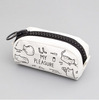 Japanese and Korean stationery Creative Simple Mengwu Animal Pu Leather Personal Specio Student Student Pen Barbuka Canvas Great Rap