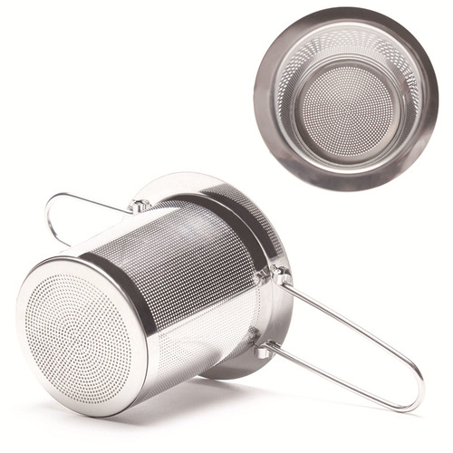 Factory direct supply stainless steel 304 tea filter, foldable silicone tea maker, tea colander and tea spoon set