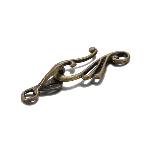 DIY jewelry accessories zinc alloy buckle earrings musical note buckle earrings and ear hook combination jewelry accessories